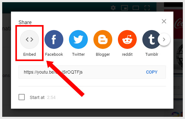 Embed Youtube video