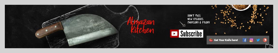 Almazan Kitchen YouTube Channel Art Design