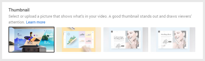 Auto Generated YouTube Thumbnails