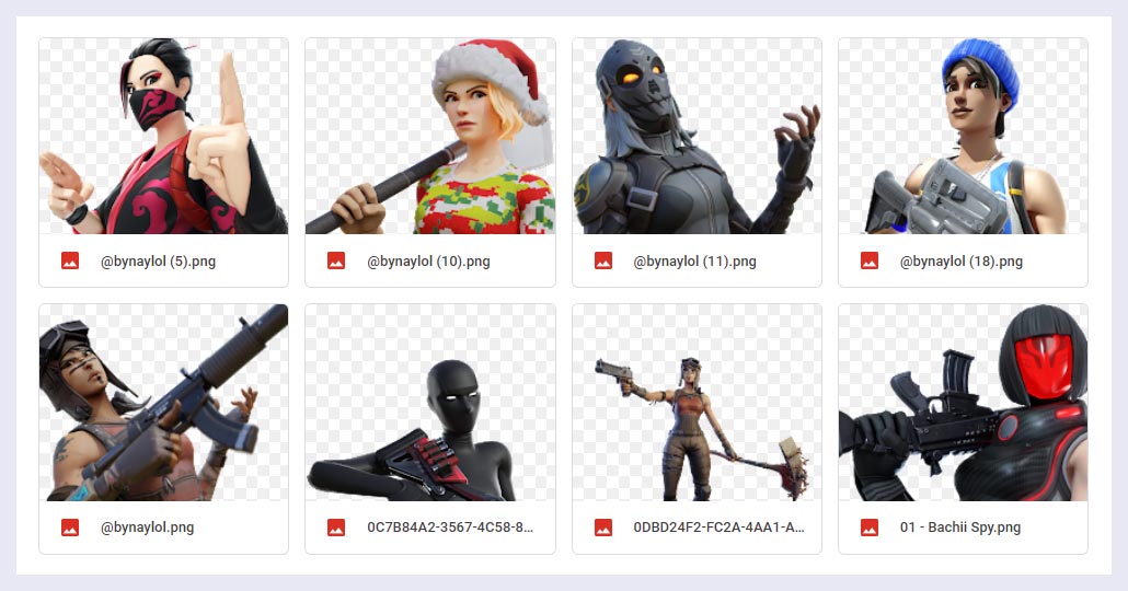 fortnite characters png