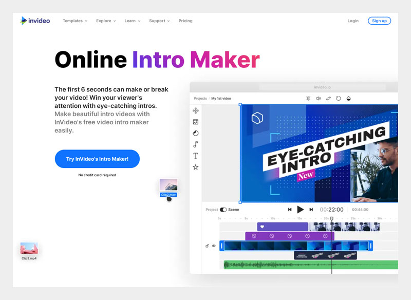 Invideo - Free Online Intro Maker