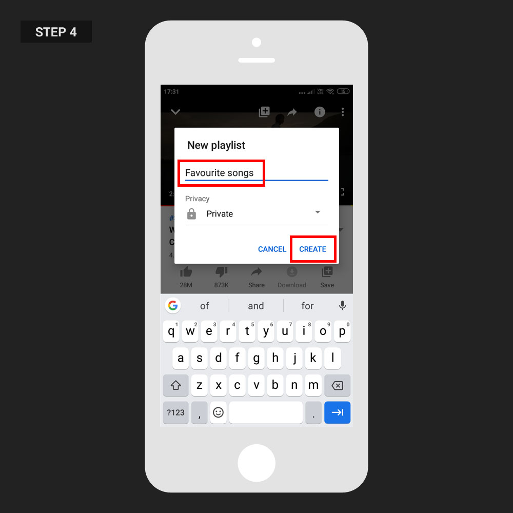 Repeat Video YouTube App Step 03