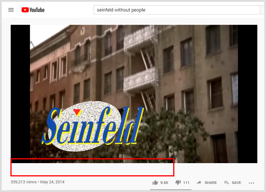 Seinfeld Without People