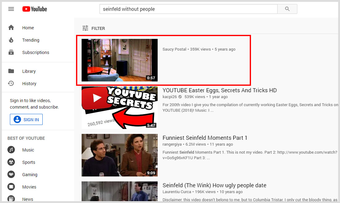 Seinfeld Without People
