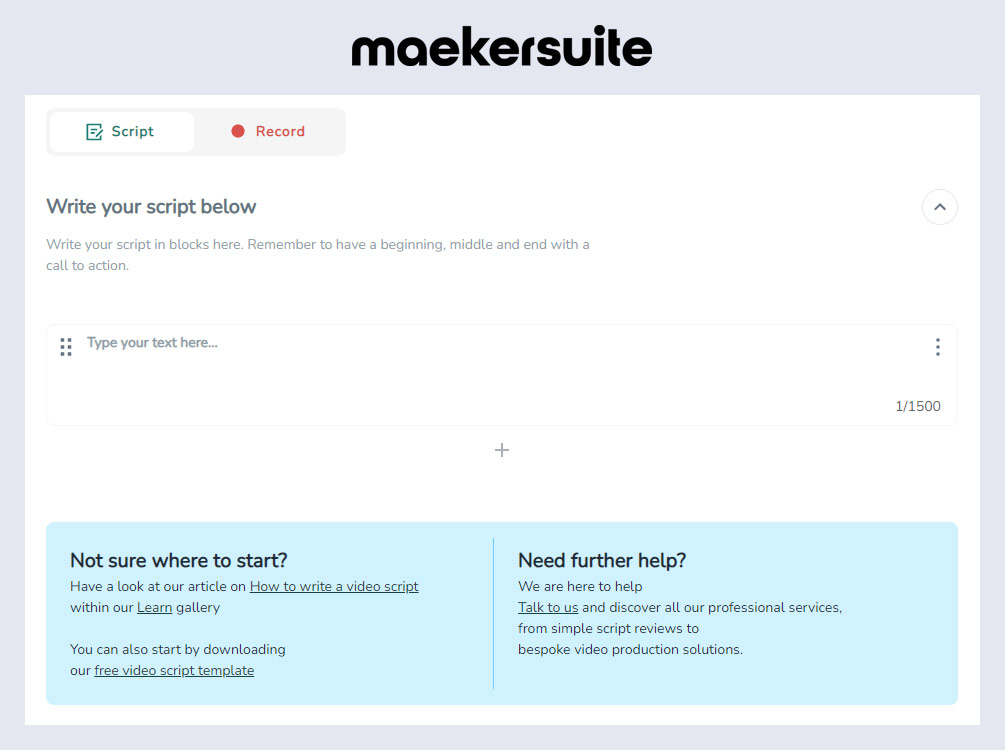 YouTube script generator
