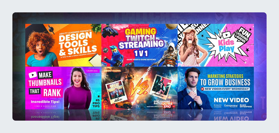 Youtube Thumbnail Templates