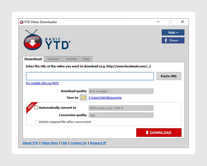 YTD Video Downloading Software for YouTube